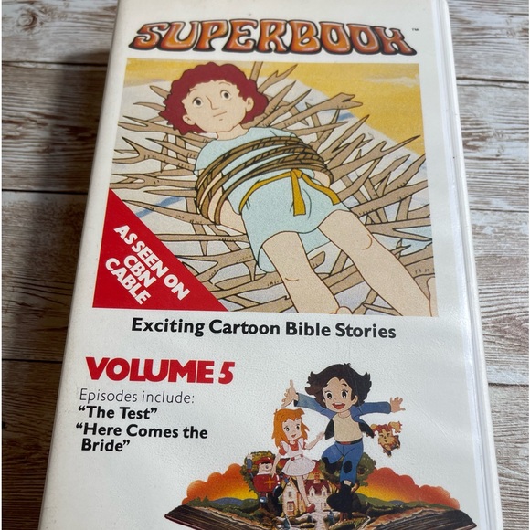 Superbook Volume 5 VHS The Test/ Here Comes The Bride Vintage - Picture 1 of 3
